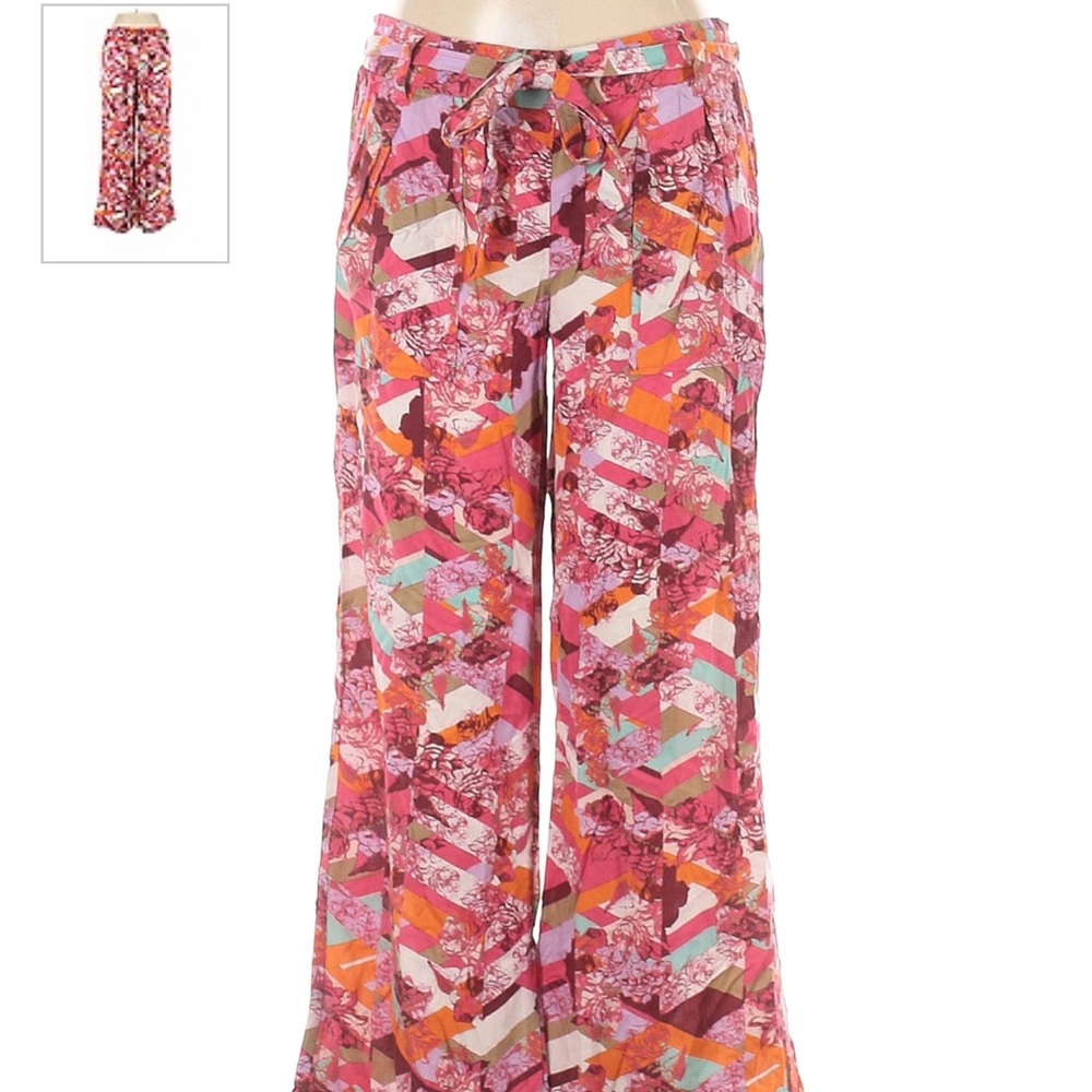 Jessica Simpson Wide Leg Belted Floral Pant